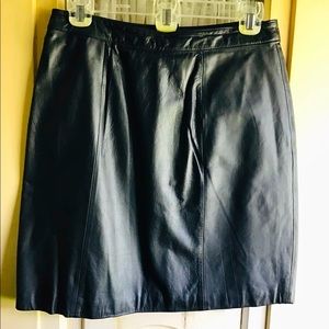 Black Leather Skirt